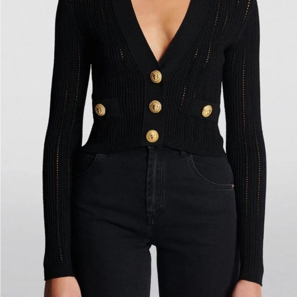 Mesh Short Cardigan - Picture 2 of 3